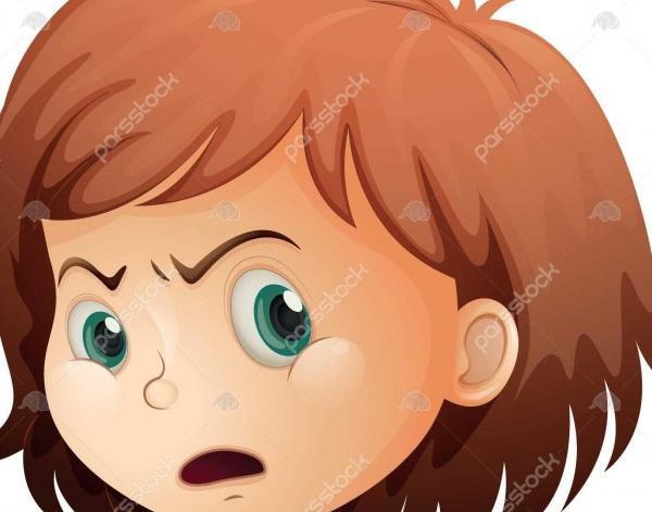 عکس نقاشی صورت عصبانی