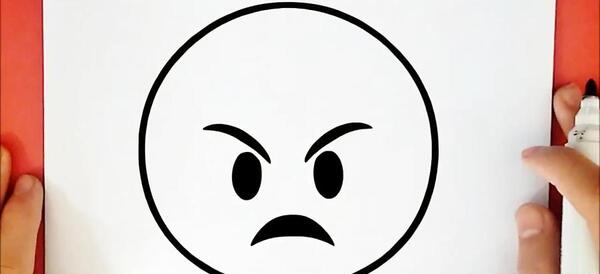 عکس نقاشی صورت عصبانی