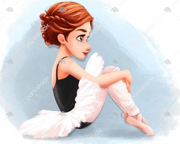 عکس نقاشی دختر از نیم رخ