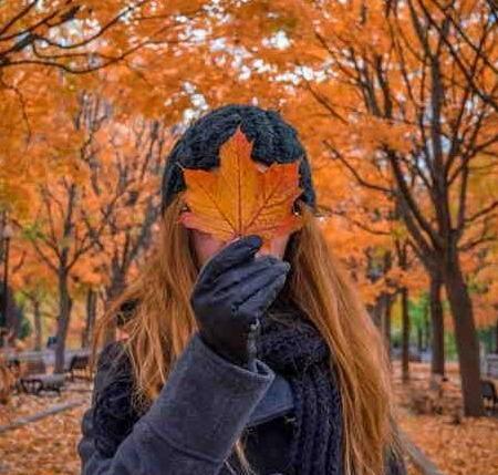 عکس پروف دختر پاییزی