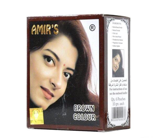 عکس رنگ حنا روی ناخن