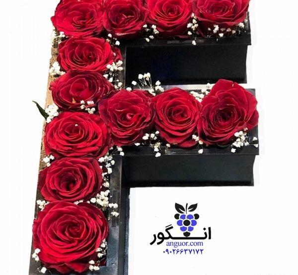 عکس گل رز با حرف h