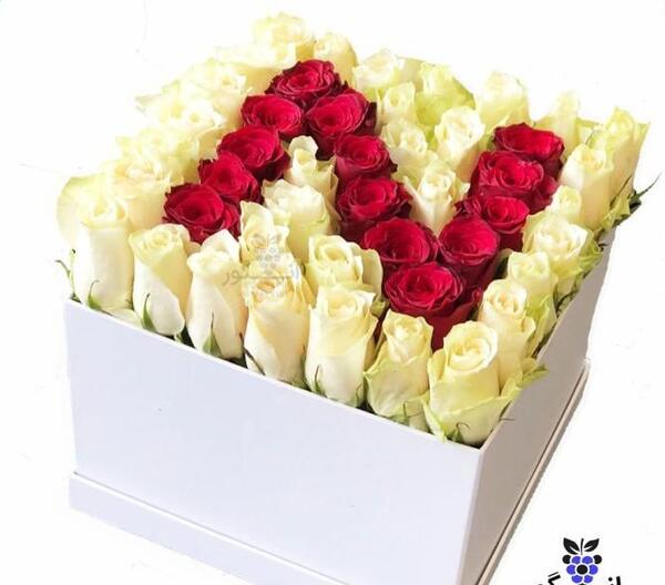 عکس گل رز با حرف h