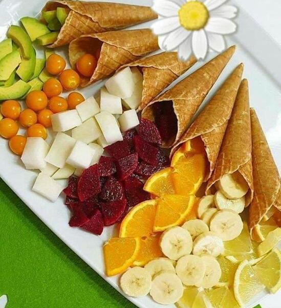 عکس تزیین ظرف میوه تابستانی