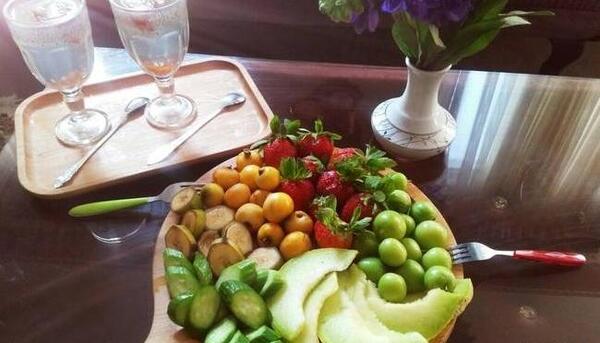 عکس تزیین ظرف میوه تابستانی
