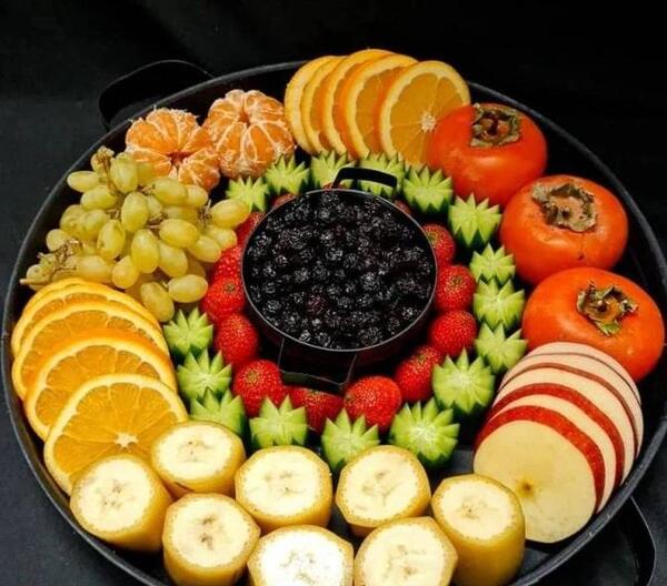 عکس تزیین ظرف میوه تابستانی