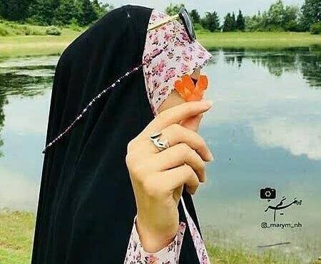 عکس چادری در طبیعت
