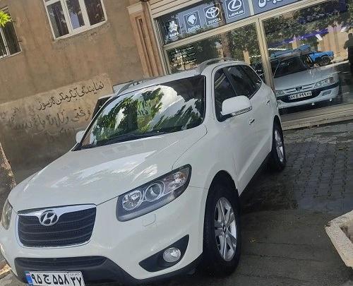 عکس ماشین سانتافه صورتی
