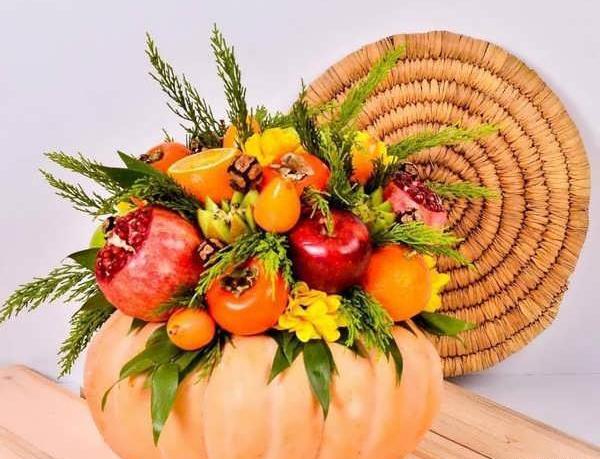 عکس ایده تزیین کدو شب یلدا