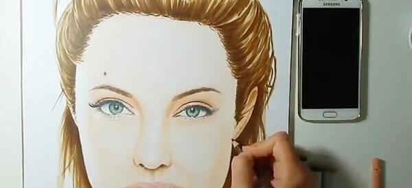 عکس نقاشی ساده و زیبا صورت