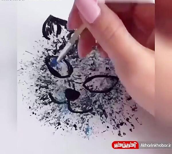 عکس نقاشی ساده و زیبا صورت