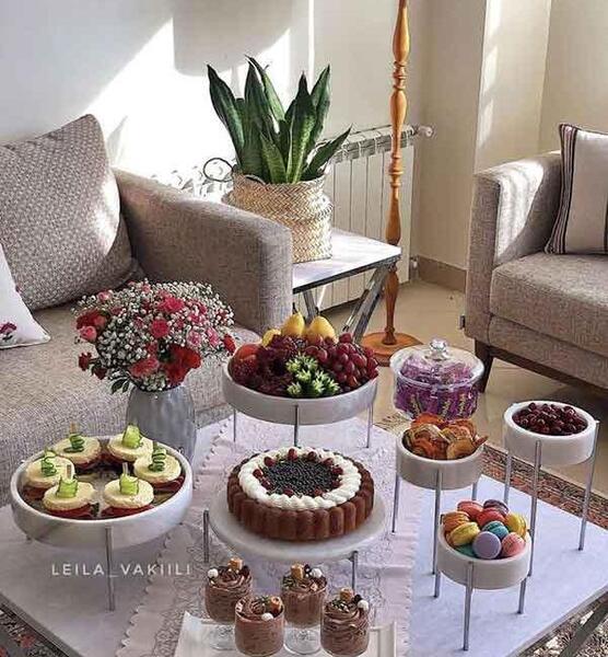 عکس تزیین ظرف میوه