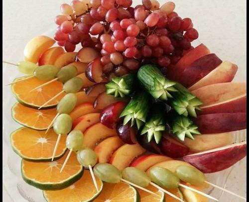 عکس تزیین ظرف میوه