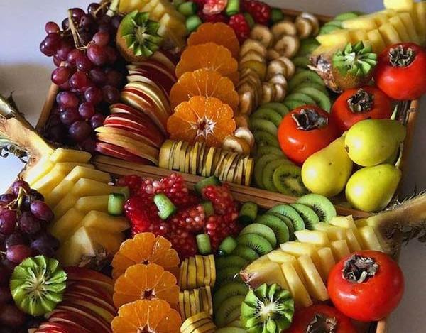 عکس تزیین ظرف میوه