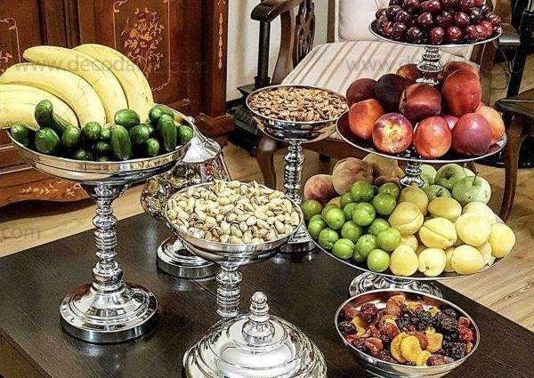 عکس تزیین ظرف میوه