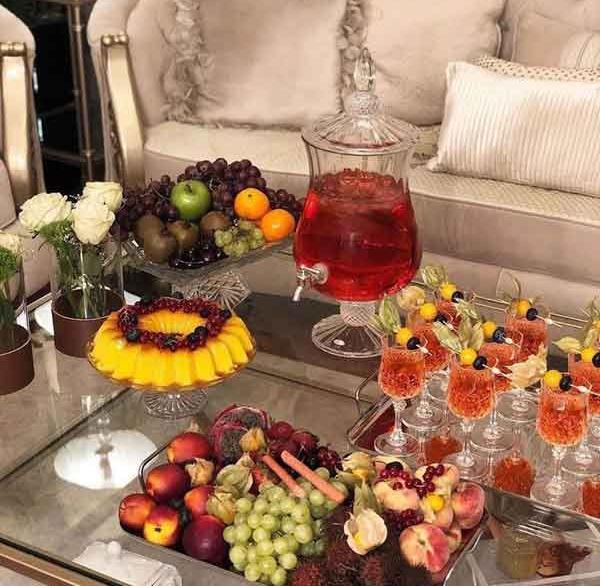 عکس تزیین ظرف میوه