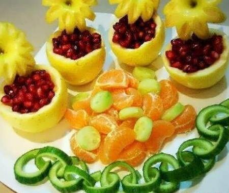 عکس تزیین ظرف میوه