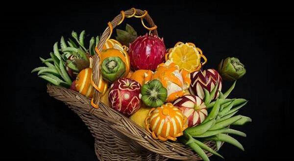 عکس تزیین ظرف میوه