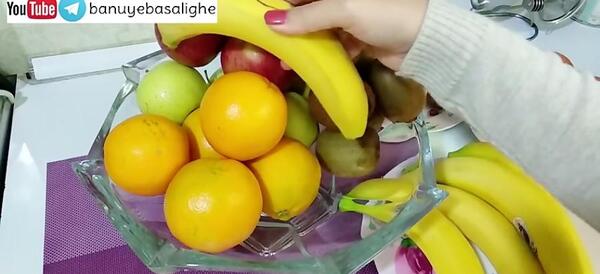 عکس تزیین ظرف میوه