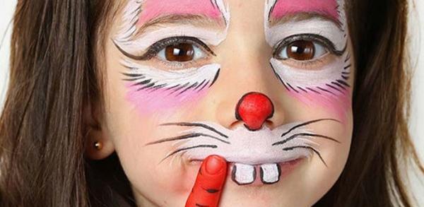 عکس نقاشی روی صورت خرگوش
