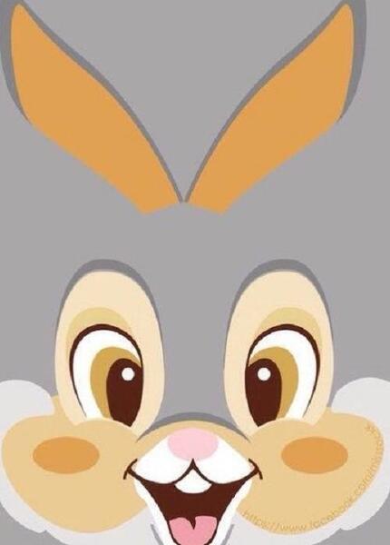 عکس نقاشی روی صورت خرگوش