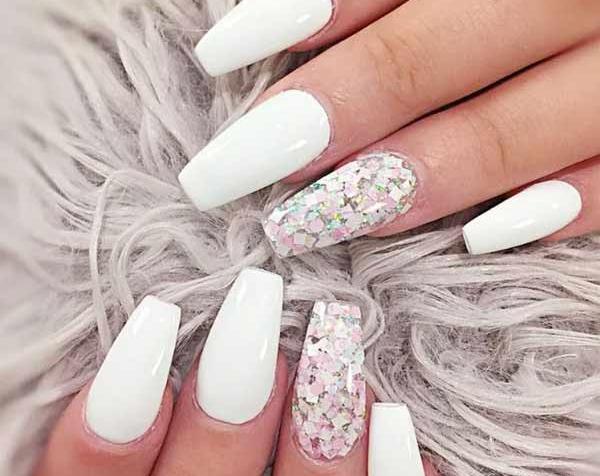 عکس کاشت ناخن گلدونی