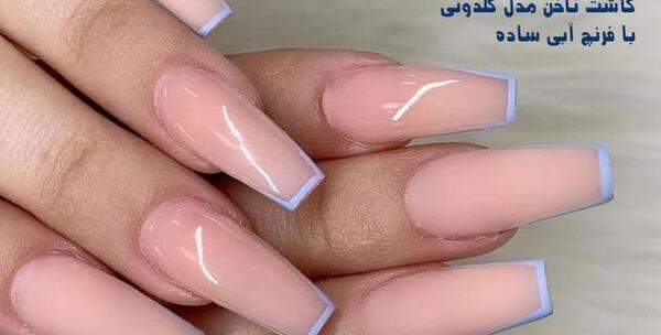 عکس کاشت ناخن گلدونی