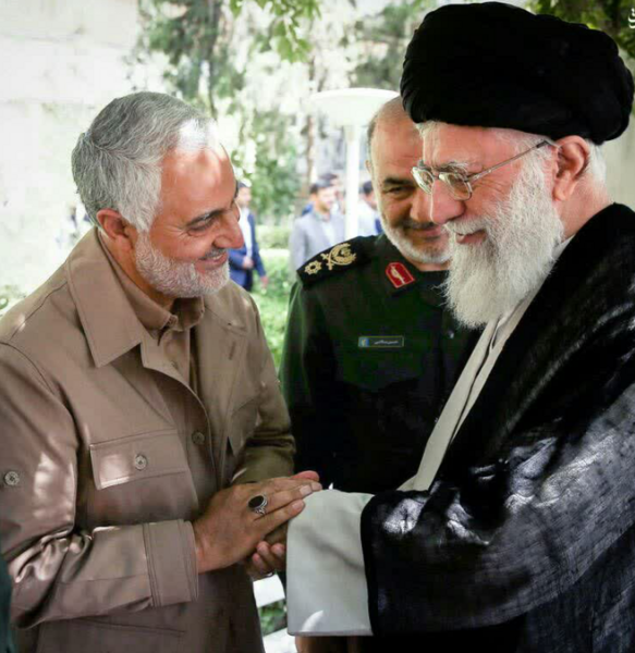 عکس روز پدر حاج قاسم سلیمانی