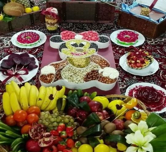 عکس عروس داماد شب یلدا