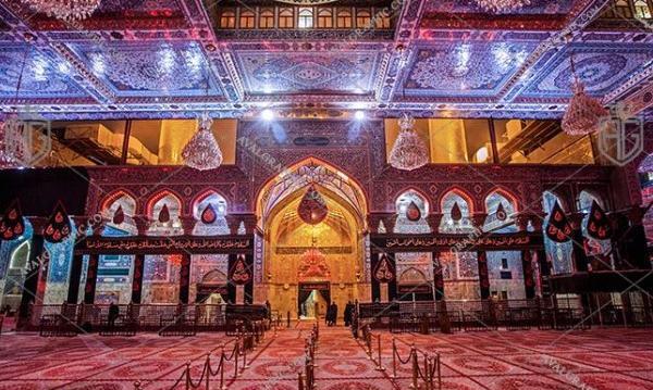 عکس حرم امام حسین قرمز
