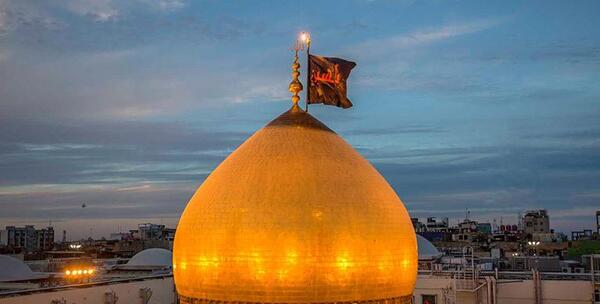 عکس حرم امام حسین قرمز