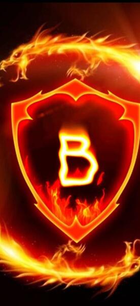 عکس نوشته حرف انگلیسی b