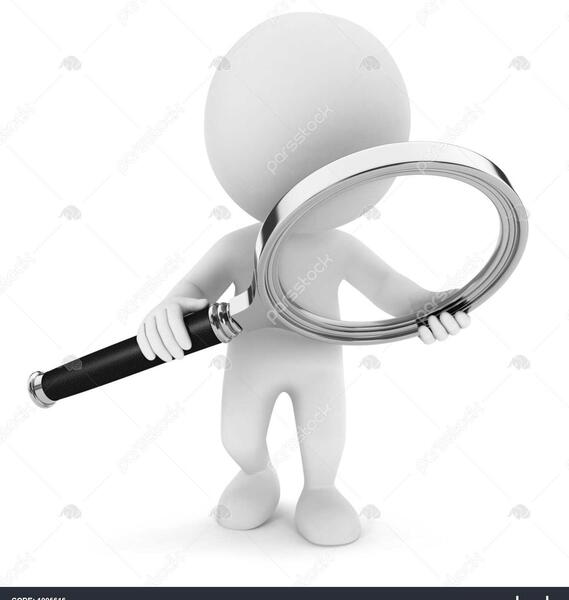 عکس ذره بین سه بعدی