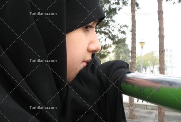 عکس دختر چادری از صورت
