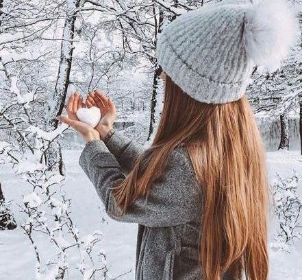 عکس فیک دختر زمستانی