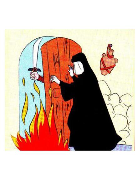 عکس نقاشی زیبا حضرت فاطمه