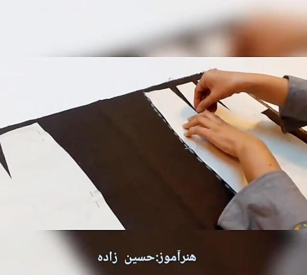 عکس دامن سه طبقه چین دار