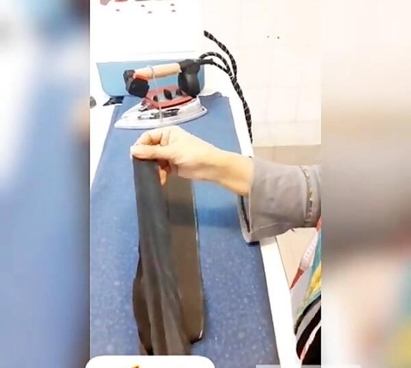 عکس دامن سه طبقه چین دار