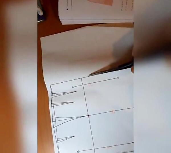 عکس دامن سه طبقه چین دار