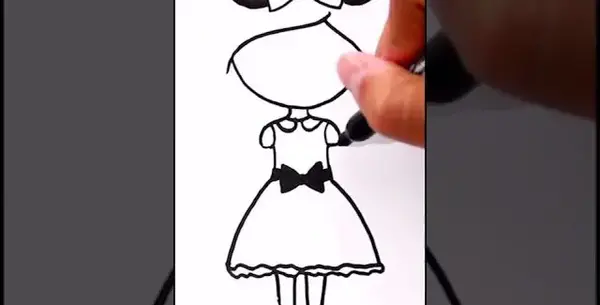 عکس نقاشی زیبا عروسکی