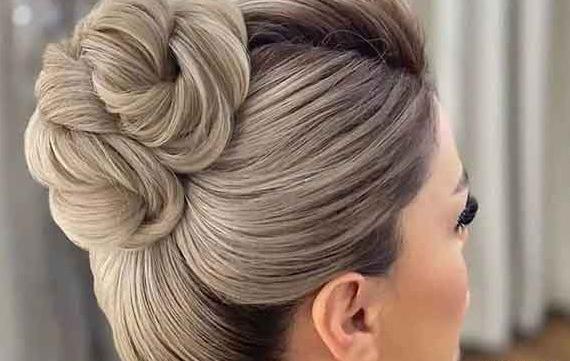 عکس شنیون مو ساده و شیک