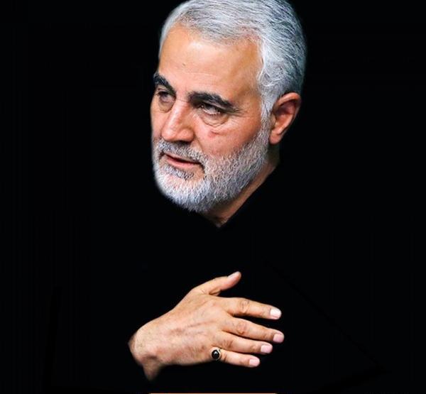 عکس حاج قاسم ما ملت امام حسینیم