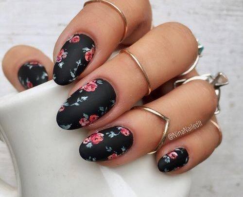 عکس طراحی ناخن طرح گل