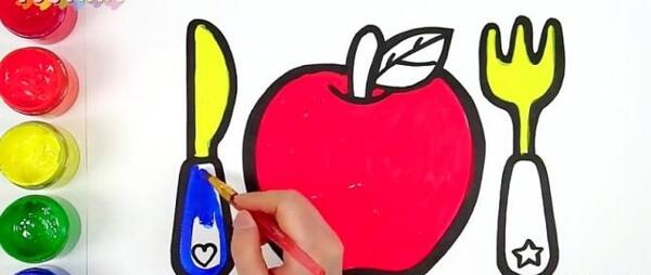 عکس چاقو نقاشی شده