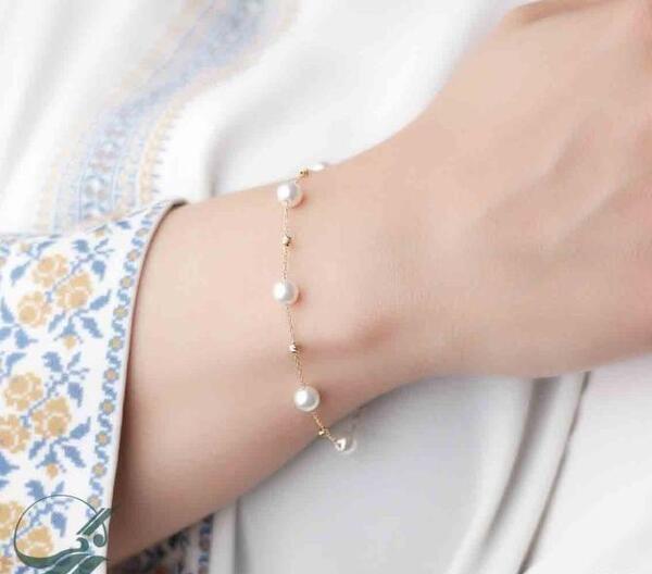 عکس دستبند مرواریدی