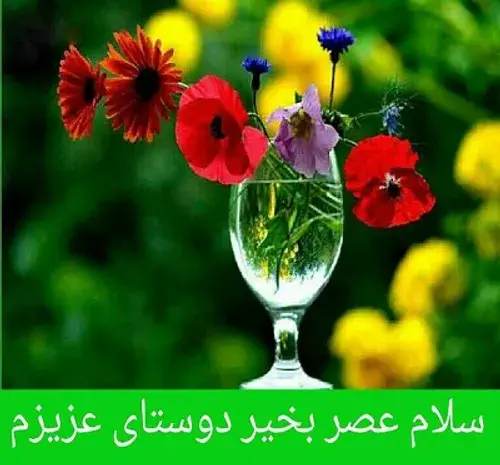عکس نوشته سلام عصر بخیر