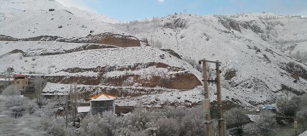 عکس برف جاده هراز