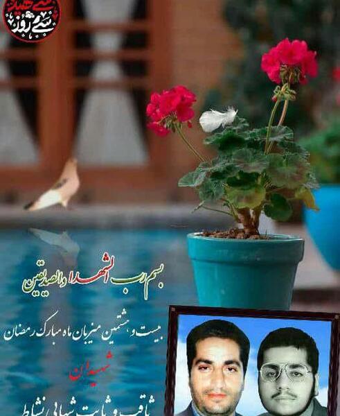 عکس شهید ثابت و ثاقب شهابی