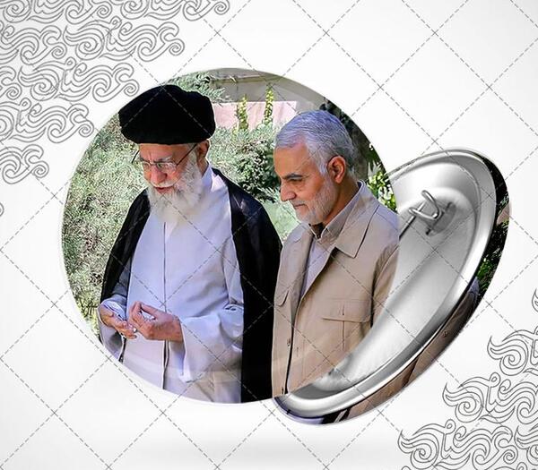 عکس رهبر و سلیمانی