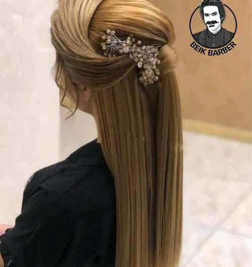 عکس مدل مو شینیون باز
